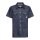 King Kerosin Motor Crew denim worker shirt dark blue wash