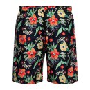 King Kerosin Flower Bath AOP shorts black