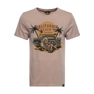 King Kerosin California Beachin T-shirt latte