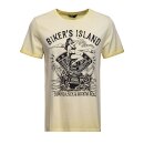 King Kerosin Bikers Island T-shirt lime