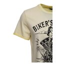 King Kerosin Bikers Island T-shirt lime