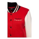Queen Kerosin Motor Queen college sweat jacket red/white