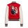 Queen Kerosin Motor Queen college sweat jacket red/white