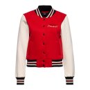 Queen Kerosin Motor Queen college sweat jacket red/white