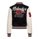 Queen Kerosin Nobodys Queen college sweat jacket black/white