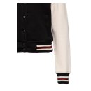Queen Kerosin Nobodys Queen college sweat jacket black/white