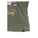 Queen Kerosin Spread Your Wings shirt olive