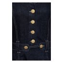 Queen Kerosin Western Denim Swing Dress dark blue wash