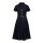 Queen Kerosin Western Denim Swing Dress dark blue wash