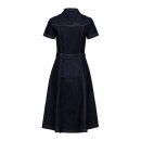 Queen Kerosin Western Denim Swing Dress dark blue wash