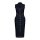 Queen Kerosin Western Denim Pencil Dress dark blue wash