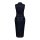 Queen Kerosin Western Denim Pencil Dress dark blue wash