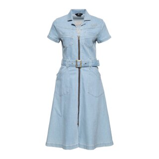 Queen Kerosin Speedway Queens Swing Dress light denim