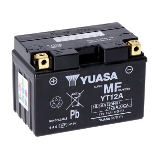 Yuasa, High performance AGM battery, YT12A-WC