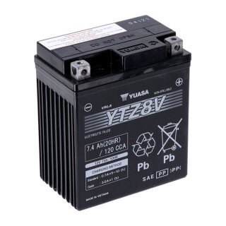 Yuasa, High performance AGM battery, YTZ8V