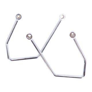 Highway Hawk, saddlebag support kit. Chrome