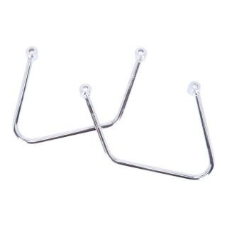 Highway Hawk, saddlebag support kit Tubular. Chrome