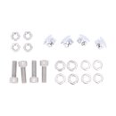 Highway Hawk, saddlebag support kit Tubular. Chrome