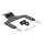 Highway Hawk, solo rack Billet. Gloss black