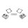 JIMS, M8 low profile tappet covers. Chrome