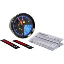 KOSO HD-01-04 95mm speedometer / tachometer. Black
