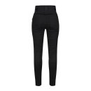 MotoGirl Ribbed Knee leggings black