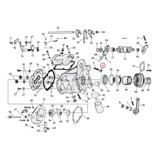 JAM NUT, SHIFT ARM ADJ. SCREW