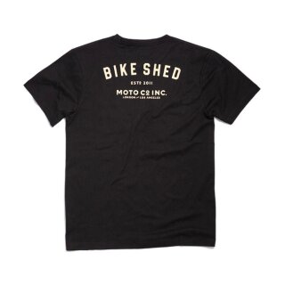 Bike Shed Pocket T-shirt black/gold
