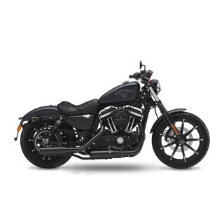 KessTech, 3" slip-ons black. Straight cut short end caps