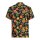 King Kerosin Hibiscus AOP shirt black