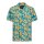 King Kerosin Hibiscus AOP shirt denim blue