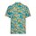 King Kerosin Hibiscus AOP shirt denim blue