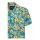 King Kerosin Hibiscus AOP shirt denim blue