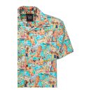 King Kerosin Vacation AOP shirt blue heaven