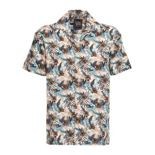 King Kerosin Hawaii AOP shirt beige/multicolor