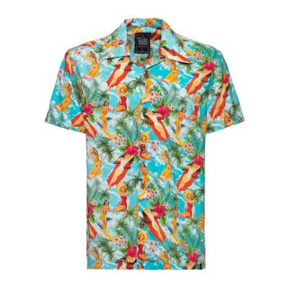 King Kerosin Vintage Summer AOP shirt multicolor