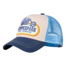 King Kerosin Chopper Porn trucker cap off white/blue