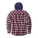 WCC Sherpa lined flannel jacket navy/red