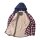 WCC Sherpa lined flannel jacket navy/red
