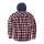 WCC Sherpa lined flannel jacket navy/red