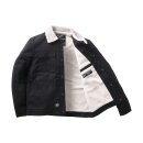 WCC Sherpa lined canvas jacket black