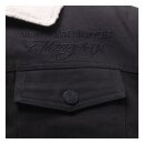 WCC Sherpa lined canvas jacket black