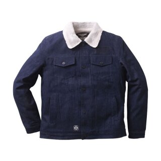 WCC Sherpa lined denim jacket blue