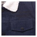 WCC Sherpa lined denim jacket blue