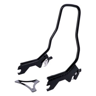 Sissy bar kit 12" upright Black Softail 18-23