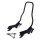 Sissy bar kit 12" upright Black Softail 18-23