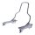 Sissy bar kit 14.5" upright chrome