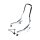 Sissy bar kit 8.5" upright. Chrome