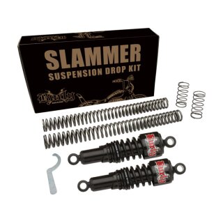 Burly Slammer Lowering Suspension kit 10.5" Black für Honda Rebel CMX1100