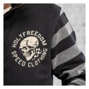 Holy Freedom Skull hooded windstop sweat black
